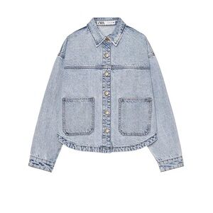 Zara Denim Jacket in Light Blue